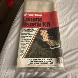 Vtg NOS Frost King Lounge Webbing Renew Kit White Tan/Brown Chaise
